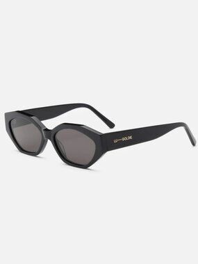 Lu Goldie Eliana Sunglasses in Black New Womens Sunnies